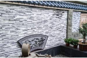 Cloudy Grey Color Quartz Stone Stack Decorative Wall Panel