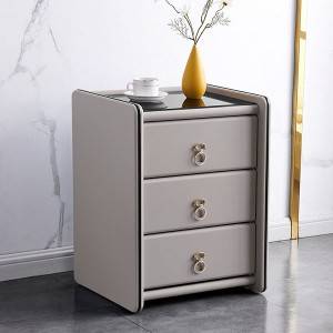 China Bedside Table Manufacturers, Faux Leather Bedside Table