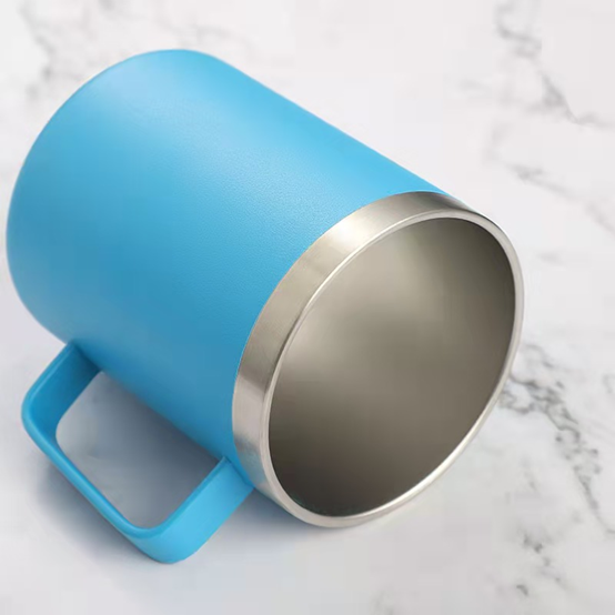 stainless steel vacuum cup with handle