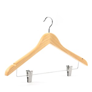 China Wood Coat Hanger Deluxe Walnut Brown Wide Shoulder Suit Hangers for  Jacket Coat Manufacture and Factory
