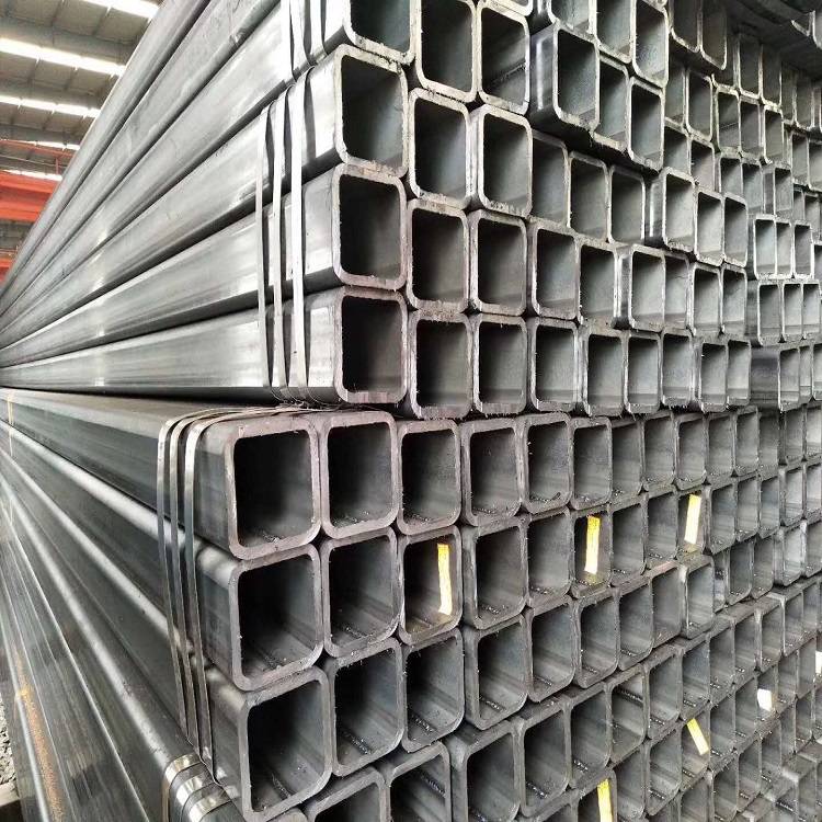 Reliable Supplier L Shaped Steel - Mild Steel Ms Carbon Black Steel Square Rectangular Hollow Section Pipe Q235 Tube – TOPTAC