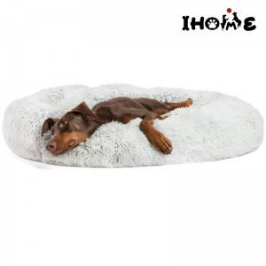 Soft Plush Dog Bed, Round Donut Pet Sofa，colorful dog mat,dog bed,warm dog bed,dog doughnut bed