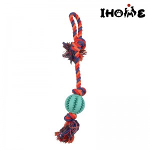 Interactive Dog Chew Toys,Rope Toy,Food Treat Ball