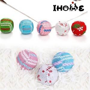 Christmas pet chew balls,dChristmas chewy toys,colorful chewy toys,squeaky chewy toys,cat chewy toys