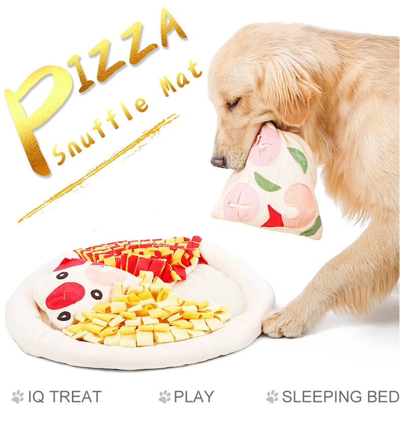 Dog Snuffle Mat, Feeding Pad, Slow Food Bowl |dog Puzzle mat,pizza mat