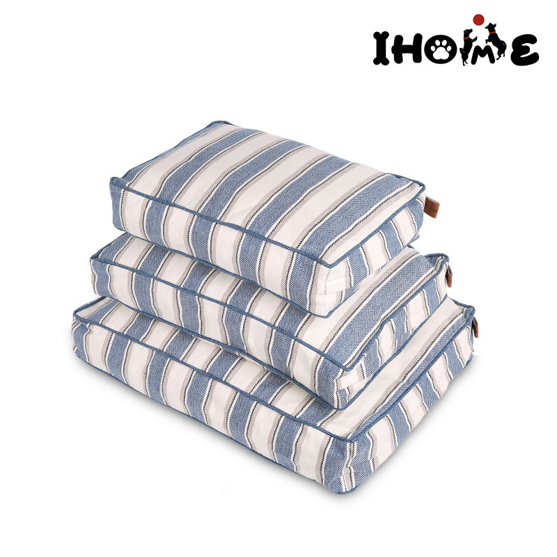 OEM China Cat Cute Mattress - Large Dog Mattress, Sleeping Mat, Blue Stripes Dog Bed – Ihome