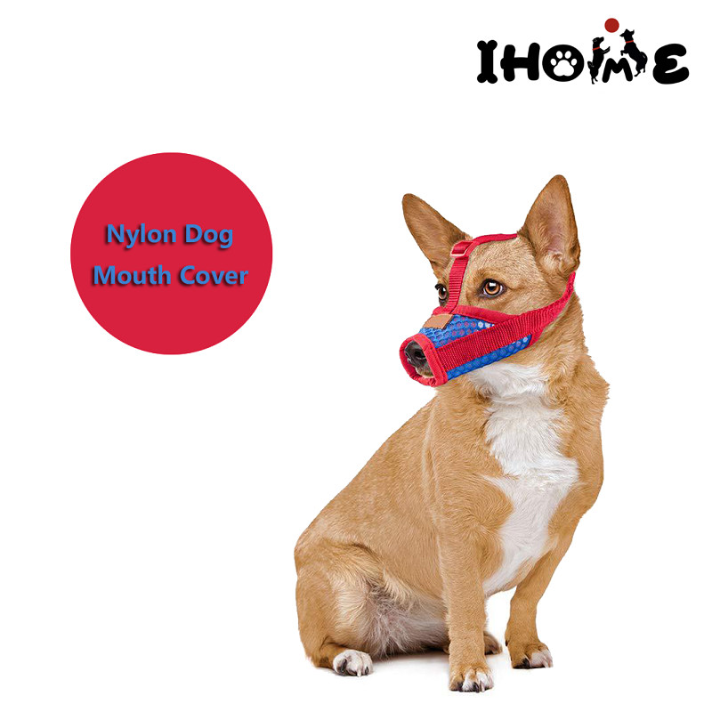 Medium Dogs General Supplies - Nylon Dog Mouth Cover-Red Dog Muzzle/Training Mask – Ihome