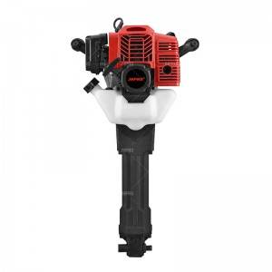 JHPRO JH-100 Hand Hold Two-Stroke 1900W 52cc Petrol Jack Hammer Rock Drilling Gasoline Hammer