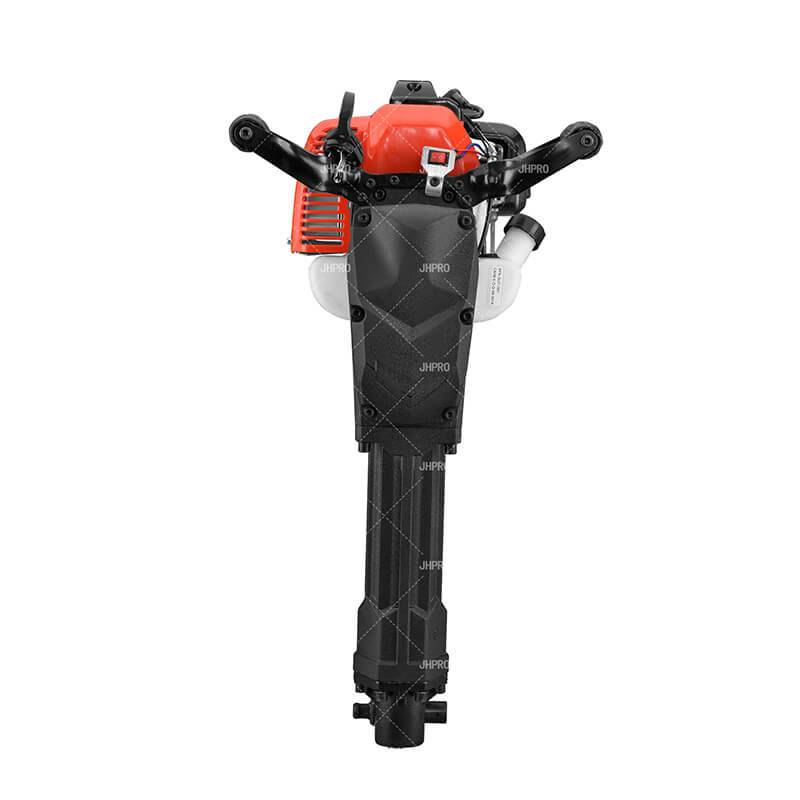 Chinese wholesale Gas Powered Jackhammer - JHPRO JH-100A Heavy Duty 2 Stroke Gas Demolition Jack Hammer 52cc Concrete Breaker Drill with Chisels EPA Certified – Jiahao detail pictures