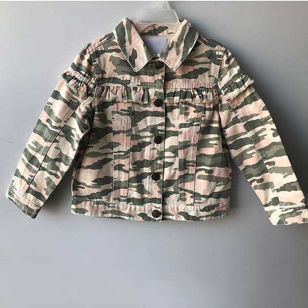 Personlized Products  Big Girl Designer Clothes - Camouflage denim jacket – JiaTian