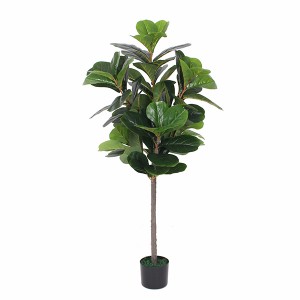 Reasonable price event use OEM design green indoor artificial fiddle trees artificial ficus plant