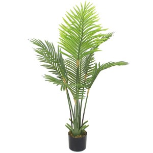 New arrival artificial palm tree green plastic tree