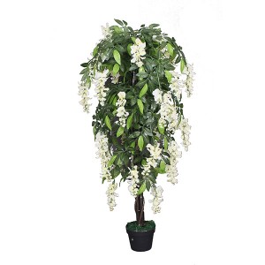 Factory price promotion artificial event 120cm decoration tofu pudding tree artificial flower pot tree