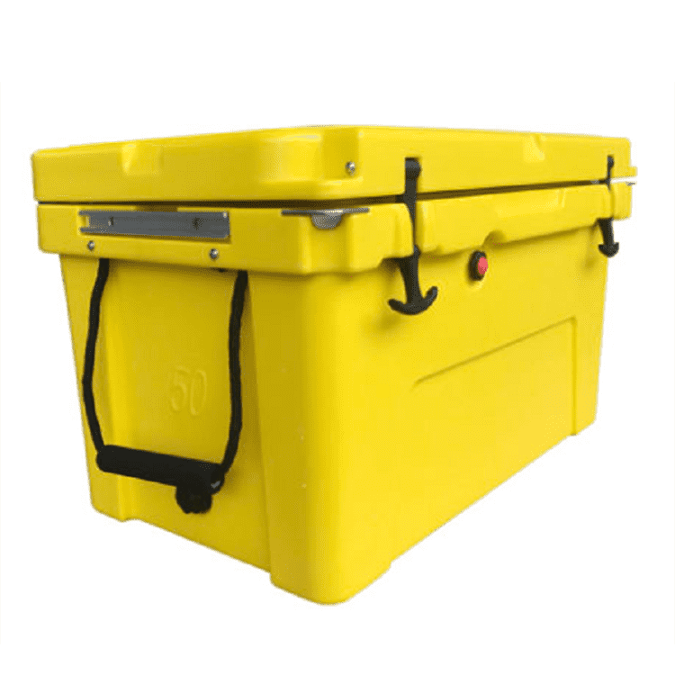 China Plastic Fishing Cooler Box Small Rotomolded Fish Ice Cooler Box  Manufacture and Factory