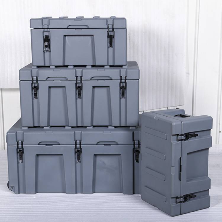 Custom Rigid Heavy Duty Plastic Worksite Jobsite Tool Storage Box