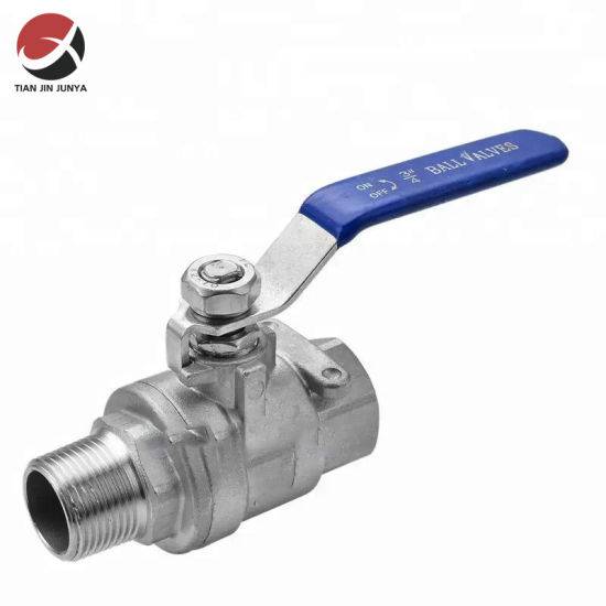 Junya Sanitary OEM Supplier Thread End Female Male Manufacturer Stainless Steel 304 316 2PC Ball Valve Used in Water, Oil, Gas Plumbing Materials