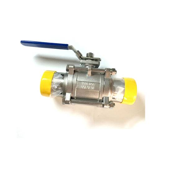 Factory Direct Sanitary Stainless Steel 3PCS Butt Weld 3202-S13 Ball Valve 2" Inch