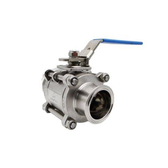 1/2" Inch Jy Sanitary Stainless Steel SS316L Clamp/Welding Three-Piece Ball Valve Butt Weld 3PC Ball Valve for Wog