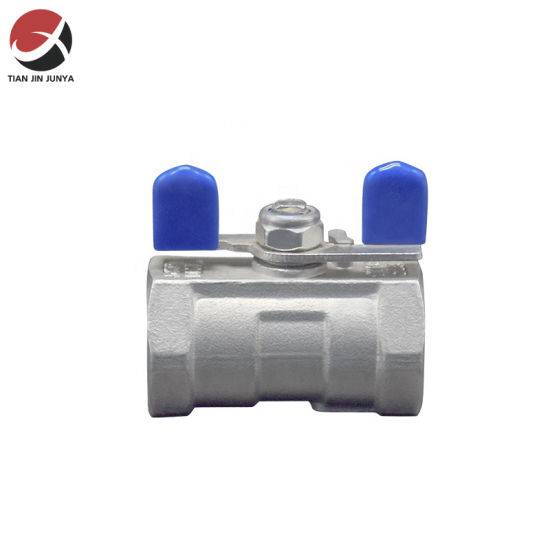 1000 Wog DIN JIS Amse ISO Junya Investment Casting Stainless Steel Threaded Female Economic Ss 304/316 1PC with Butterfly Type Handle Safety Ball Valve