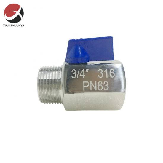 High Quality Mini Ball Valve Stainless Steel 1/8 1/4 3/8 1/2 Bsp Female Male SS304 316 Brewer Hardware 2 Way Ball Valve