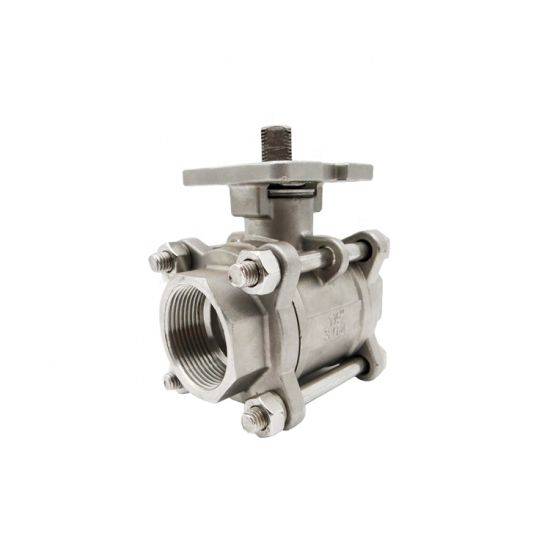 1" Inch Stainless Steel 304 3PC Ball Valve with ISO5211 Mounting Pad