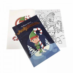 Factory Custom Children Coloring Book Printing Drawing Book With Pencil And Crayon