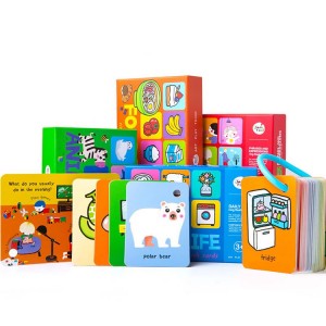 China OEM 3d Pop Up Cards Assorted - Custom Kids Educational Flash Cards With Pp Ring – Knowledge Printing