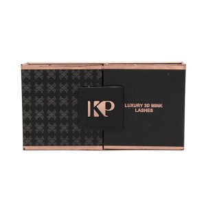 Chinese Professional Box For Wedding - Black Gatefold Box For Eyelashes – Knowledge Printing