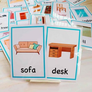 custom children memory paper card printing for learning