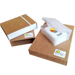 custom printed paper kids educational arabic flash cards printing