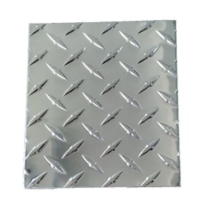 Diamond checkered aluminum plate for toolbox