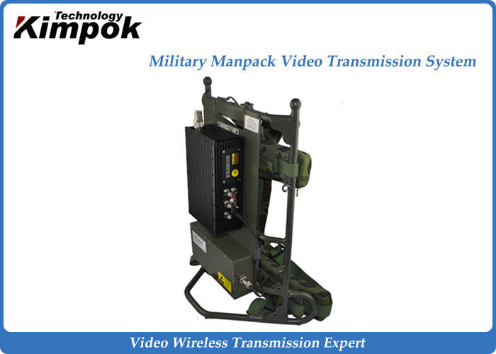 Low price for Uplink Wireless Transmitter - Dustproof Manpack COFDM Video Transmitter , Mobile Video Transmission System  for Soliders – Kimpok