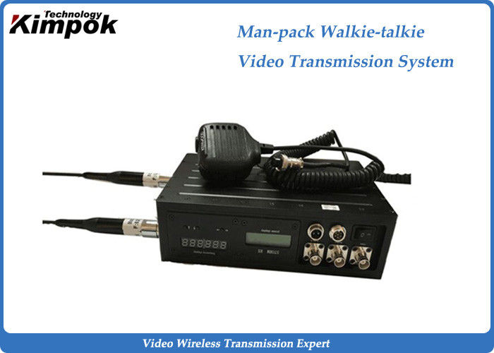 10 Watt Manpack COFDM Video Transmitter H.264 Walkie – Talkie Transmission System