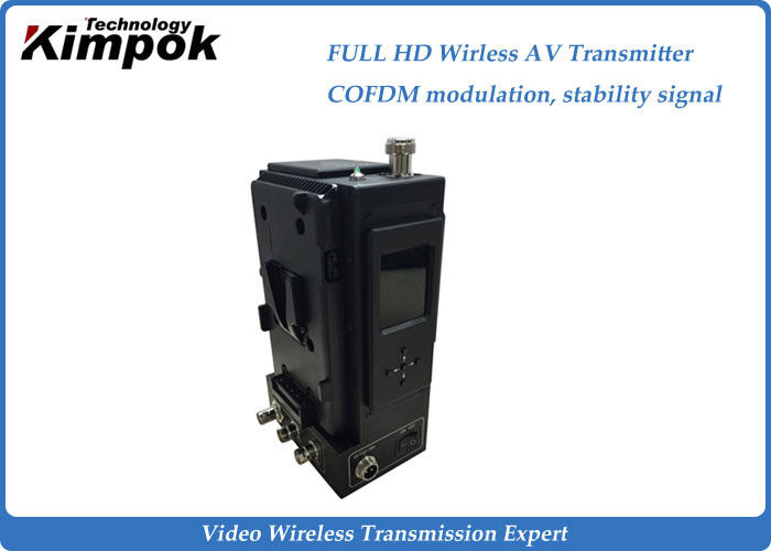 VHF COFDM HD Wireless Transmitter and Receiver Live Broadcasting AV Sender