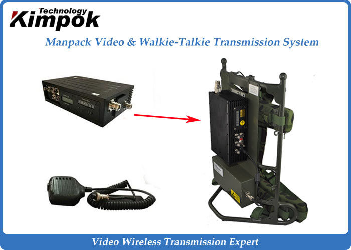 Manpack Speed Wireless Video Transmitter Long Distance Broadcasting Transmission System