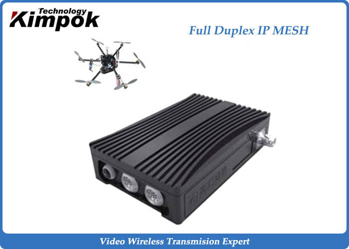 1-3W IP Mesh TDD Transceiver COFDM Bidirectional Portable Radio Downlink Uplink Up to 16 Nodes