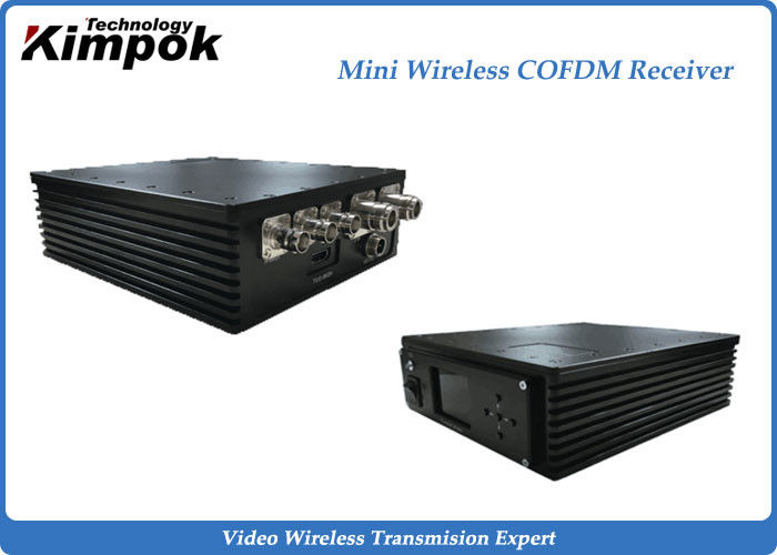 Car Portable COFDM Receiver Small Wireless Video Receiver 300MHz-900MHz