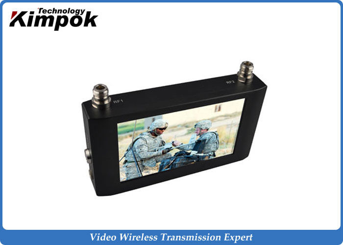 Touch Screen HD Wireless Video Receiver 7 Inch LCD Monitor For COFDM Transmitter