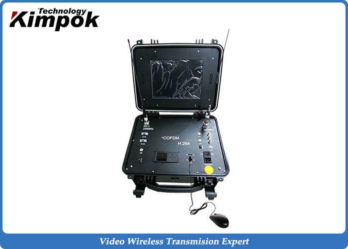 Vehicle Mounted Ground Station COFDM Video Link Receiver RS232/RS485 4CH Surveillance Rx