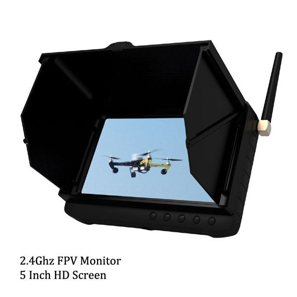 5 inch FPV Monitor 32 Channels UAV DVR Receiver 1.2Ghz / 2.4Ghz / 5.8Ghz