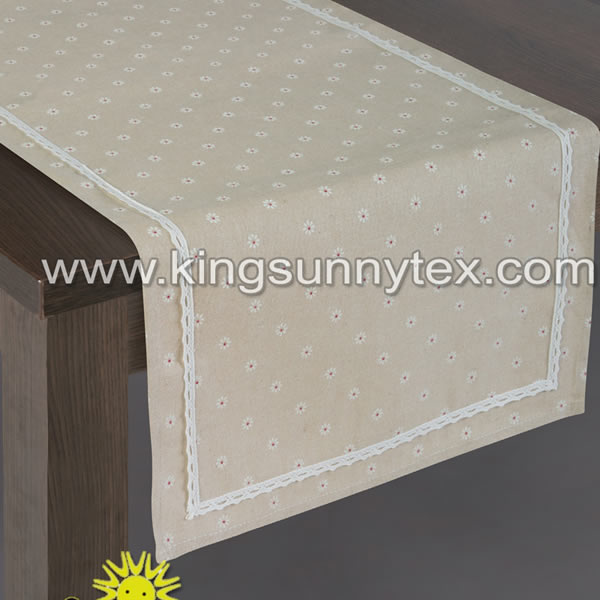 Lace Printing Table Cover For Home Application