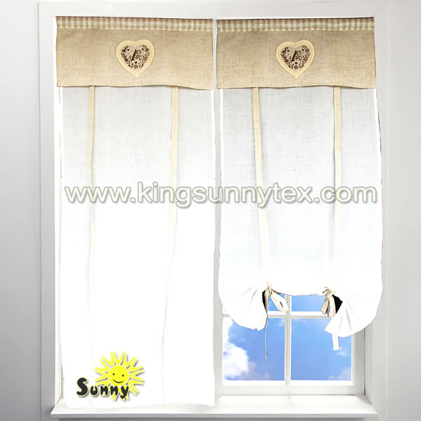 Discount Price Turkish Net Curtains - Royal Italian Curtains With Simple Printing Design For Living Room And Kitchen – Kingsun