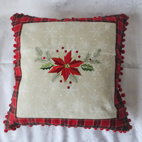 Factory For Outdoor Cushion Foam - Wholesale Christmas Embroidery Cushion Cover – Kingsun