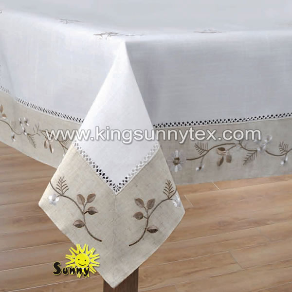 DES.7 Flower Embroidery Traditional Home Decoration For Table
