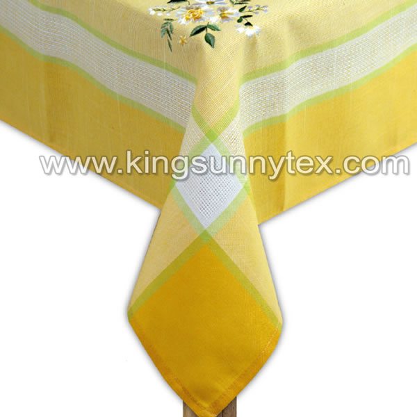 Original Factory Rattan Table Runner - Yellow Flower Embroidery Tablecloth For Home Textile – Kingsun