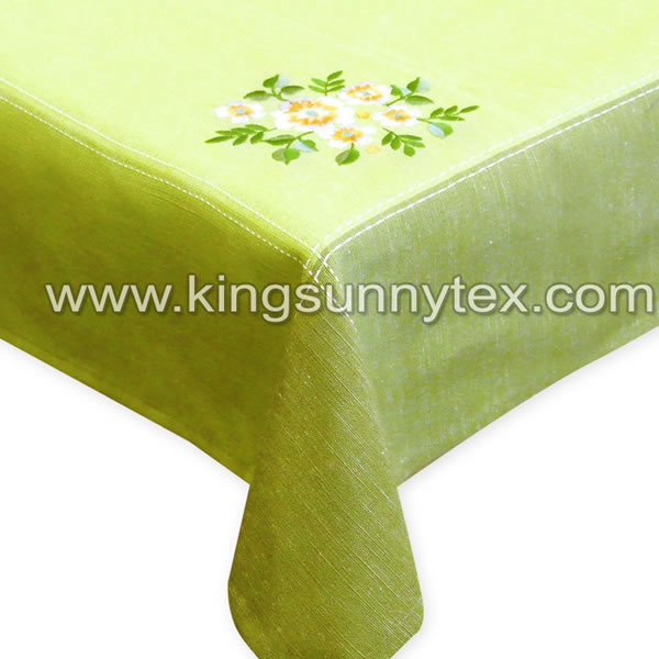 Factory source Embroidery Table Runner - Beautiful Tablecloth With Embrodiery – Kingsun