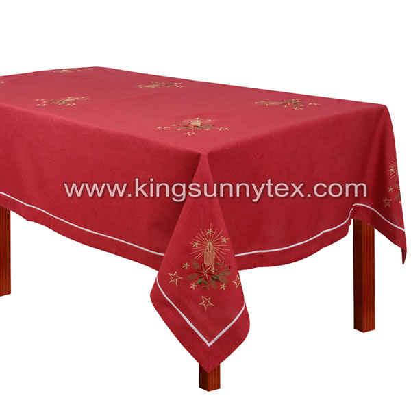 Custom Table Cloth With Christmas Designs For Decoration