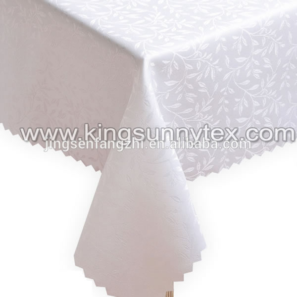 Elegant Jaquard Table Cloth Damask With Willow Design