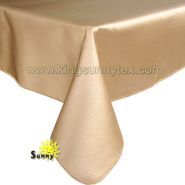 100% Polyester Table Cloth For Wedding Party And Banquet