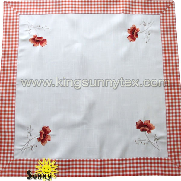 Polyester Embroidery Design Patterns For Table Cloth For Picnic